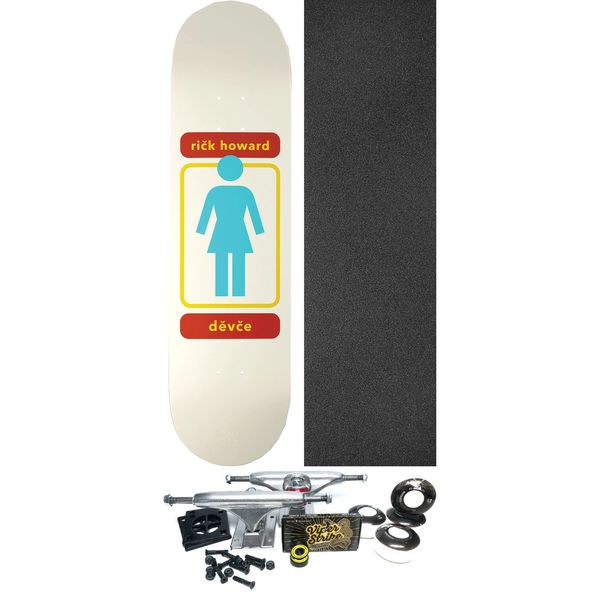 Girl Skateboards Rick Howard 93 Til Skateboard Deck - 8.5" x 32" - Complete Skateboard Bundle